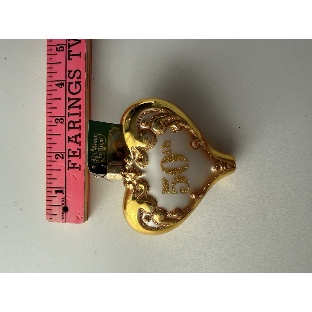Old World Christmas Ornament - 50Th Anniversary Heart - 30056 - Picture 8 of 10